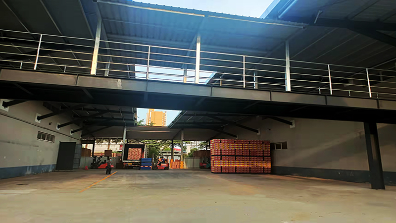 鄭州蔚藍鋼結構工程白象食品鋼結構連廊等項目順利完工