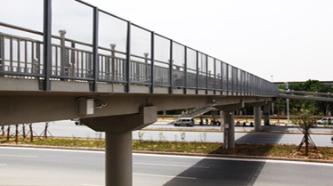 造型鋼結構橋梁工程：平頂山人行天橋
